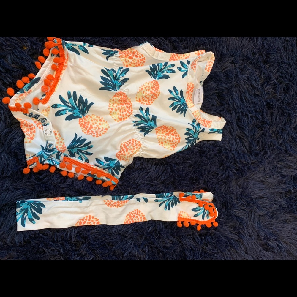 Pineapple romper and headband
